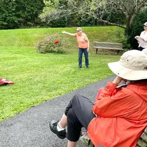 Tri-toss anyone? Residents enjoy an afternoon on the East Lawn!