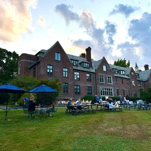 BA staff, family & friends gathered for a picnic on the East Front Lawn. Games, good food and wonderful friends made for a beautiful evening!